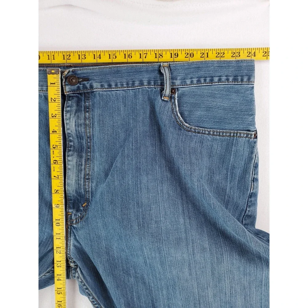 Levis 559 Jeans Mens 48x29 Blue Denim Straight Leg Relaxed Fit Distressed Pants